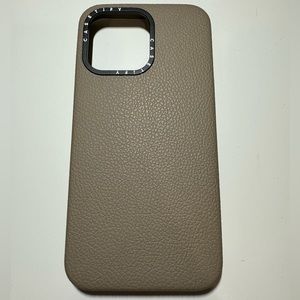 Casetify Brown Leather iPhone 13 Pro Case